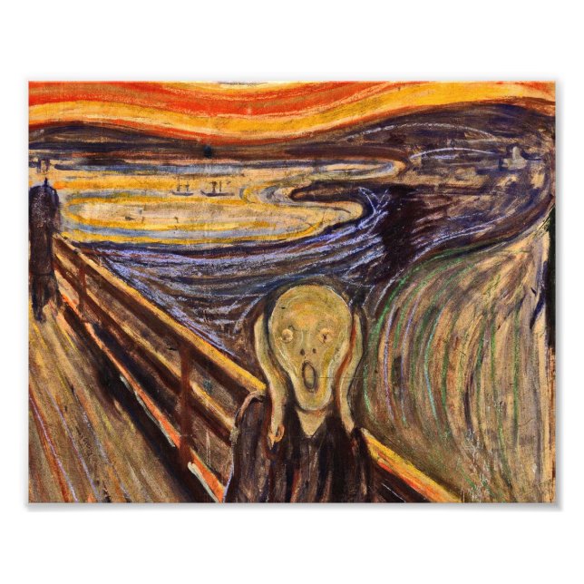 Foto Edvard Munch - O Gritar (Frente)