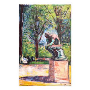 Foto Edvard Munch - O Pensador de Rodin