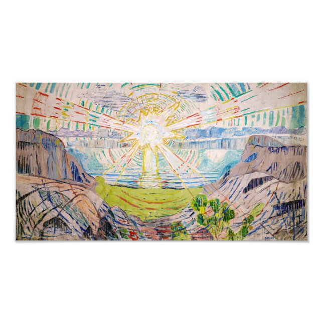 Foto Edvard Munch - O Sol 1910 (Frente)