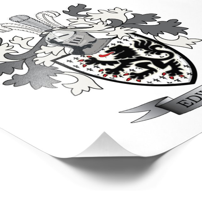 Foto Edwards Family Crest Casaco de Armas (Borda)