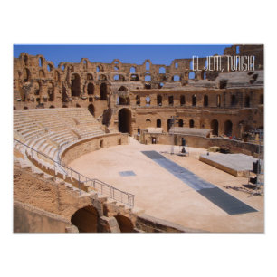 Foto El Jem Colosseum Amphitheater Tunísia