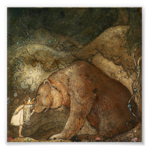 Foto “Ela Beijou o Urso” por John Bauer