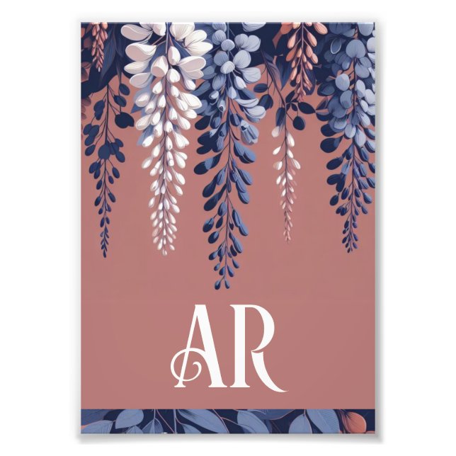 Foto Elegância de Rosa de Marinho de Monograma (Frente)