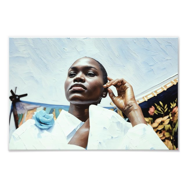 Foto Elegância em azul (Frente)