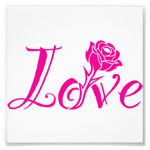 Foto Elegância Floral: Amor Ilustrado com Rosa
