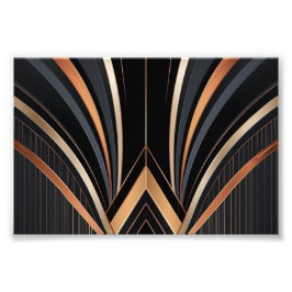 Foto Elegância Geométrica Metálica Art Déco