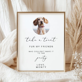 Foto Elegante Calliografia Pet Favor poster