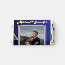 Foto Elegante Foto Floral Blue Casding Candy Favel