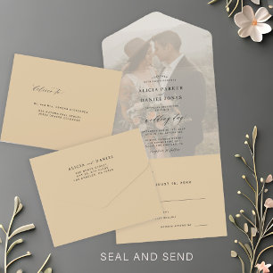 Foto elegante moderna - casamento amarelo - RSVP