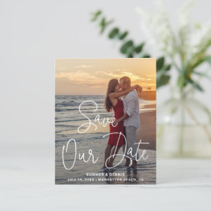 Foto Elegante Moderna Casamento Salve a Data