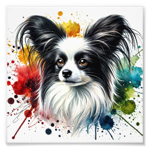 Foto Elegante Papillon Watercolor Art
