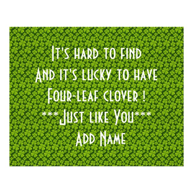 Foto Elegante Quatro Folhas Folha Floral (Frente)