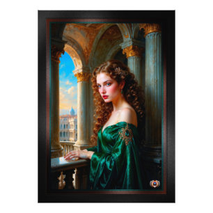 Foto Elegante Renascentista Vestida Verde