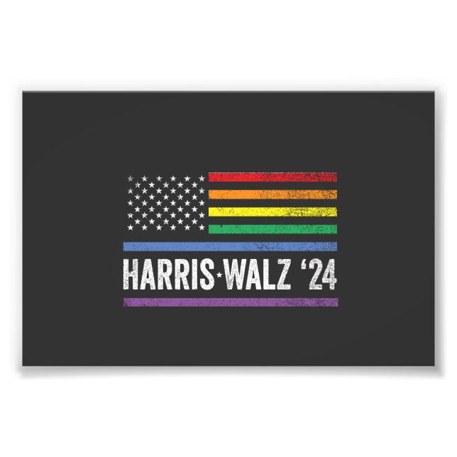 Foto Eleição de Sinalizador Americana da LGBTQ Harris W (Frente)