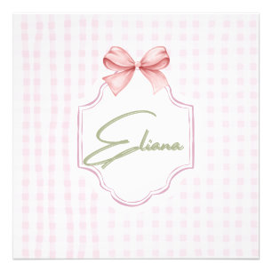 Foto Eliana Laço Rosa Personalizado & Estampa Xadrez