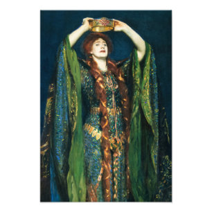 Foto Ellen Terry como Lady Macbeth por John Singer Sarg