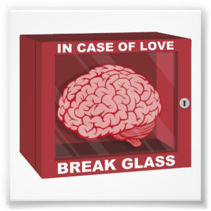 Foto Em caso do amor, quebre o vidro e use o cérebro