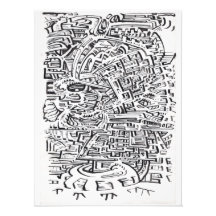 Em um Entre-Lugar, desenho de tinta índia