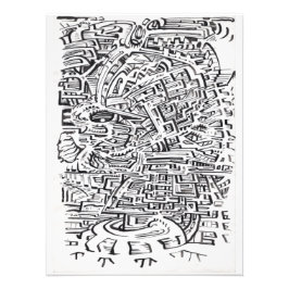 Foto Em um Entre-Lugar, desenho de tinta índia