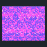 Foto Embalagem com bolhas de pop roxa<br><div class="desc">padrão de invólucro de bolhas de pop art em azul e roxo</div>