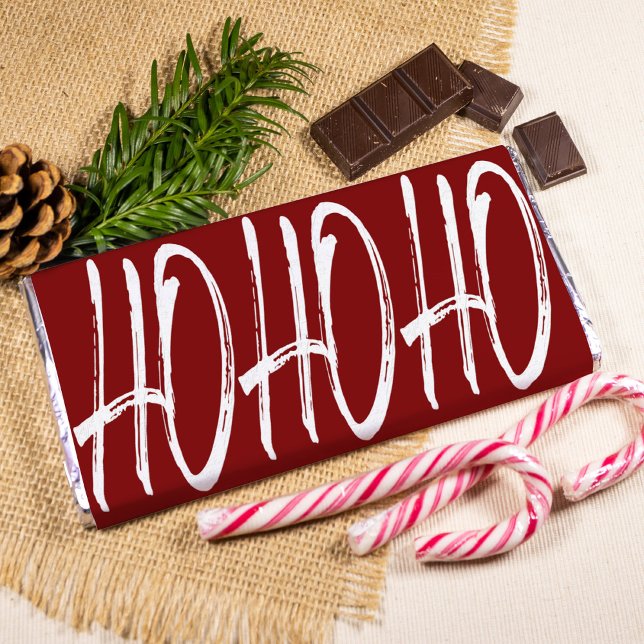 Foto Embalagem de chocolate de Natal vermelho moderno H (Criador carregado)