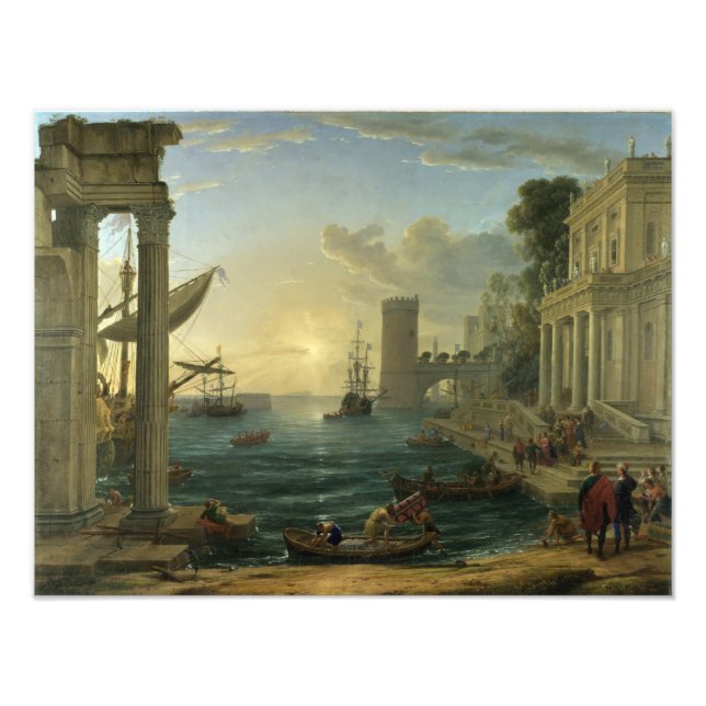 Foto Embarque da Rainha de Sheba - Claude Lorrain (Frente)