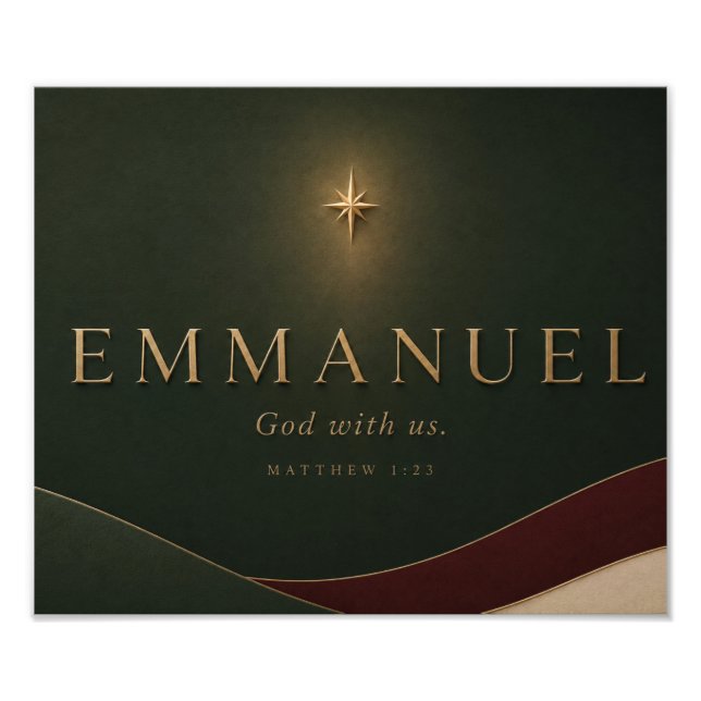 Foto EMMANUEL | Mateus 1:23 Cristão  (Frente)