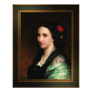 Foto Empress Carlota do México por Hermann Winterhalter