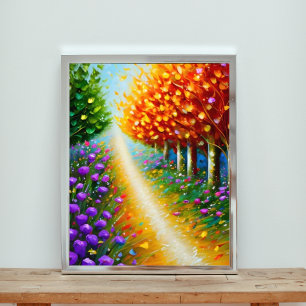 Foto Encantando Caminho Através de Um Jardim Secreto