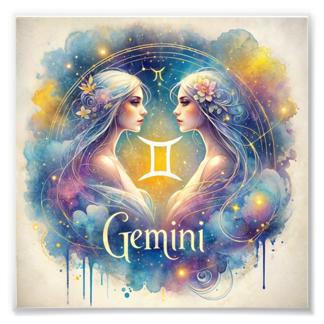 Foto Encantando Gemini Zodiac Art (Frente)