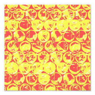 Foto Encapsulamento de pop com bolhas vermelhas e amare