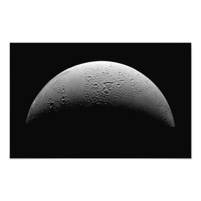 Foto Enceladus, lua de Saturno (Frente)