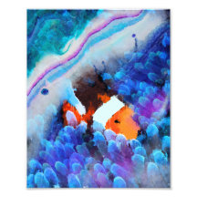 Encontrar Nemo - Abstrato de arte submarina