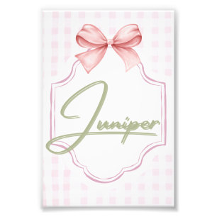 Foto Enfermeiro de Bebê do Juniper Personalizado BowGin