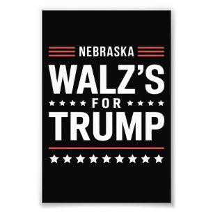 Foto Engraçado Trump Vance Walz's Para Trump Nebraska