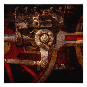 Foto Engrenagem do trem do vapor do vintage