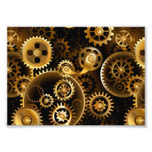 Foto Engrenagens de latão Steampunk perfeitas