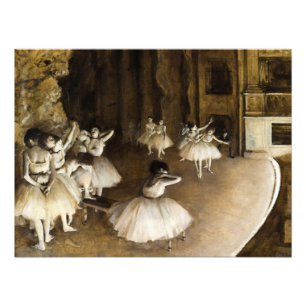 Foto Ensaio de balés em Palco por Edgar Degas
