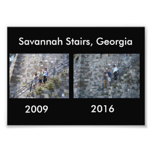 Foto Então e agora - escadas do savana, GA
