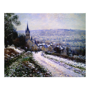 Foto Entrando na vila de Vétheuil no inverno