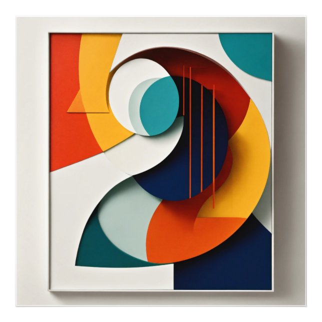 Foto Equilíbrio na forma A Abstrato minimalista (Frente)