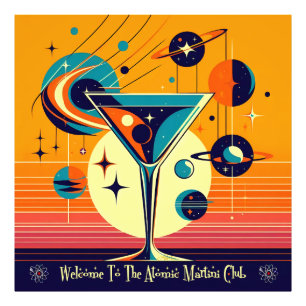 Foto Era Espacial Bem-vindo ao Clube do Martini Atômico