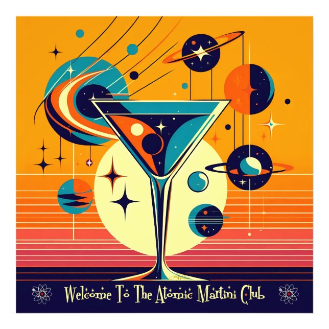 Foto Era Espacial Bem-vindo ao Clube do Martini Atômico (Frente)