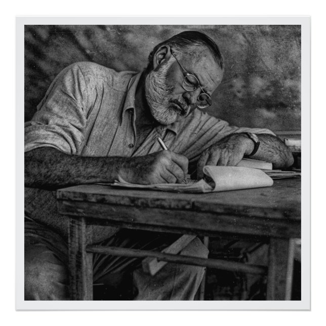 Foto Ernest Hemingway no Quênia (Frente)