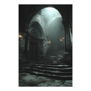 Foto Escadaria Antiga Catedral Névoa Luz