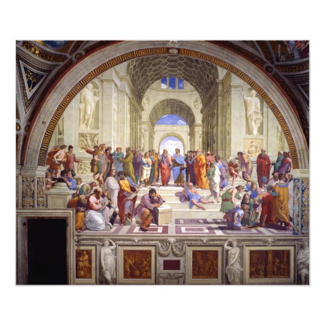 Foto Escola de Atenas, de Stanza della Segnatura (Frente)