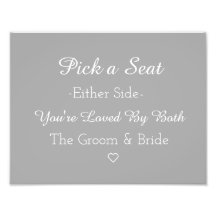 Escolha um assento de um lado