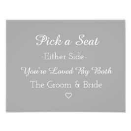 Foto Escolha um assento de um lado