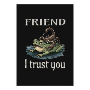 Foto Escorpião e Sapo - Amigo, Eu Confio em Você