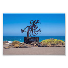 Foto Escultura de Lagosta de César Manrique, Jameos del